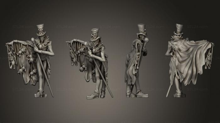 Статуэтки герои, монстры и демоны (Кукловод, STKM_0302) 3D модель для ЧПУ станка